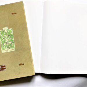 Sketch book or visitors’ book with blank pages